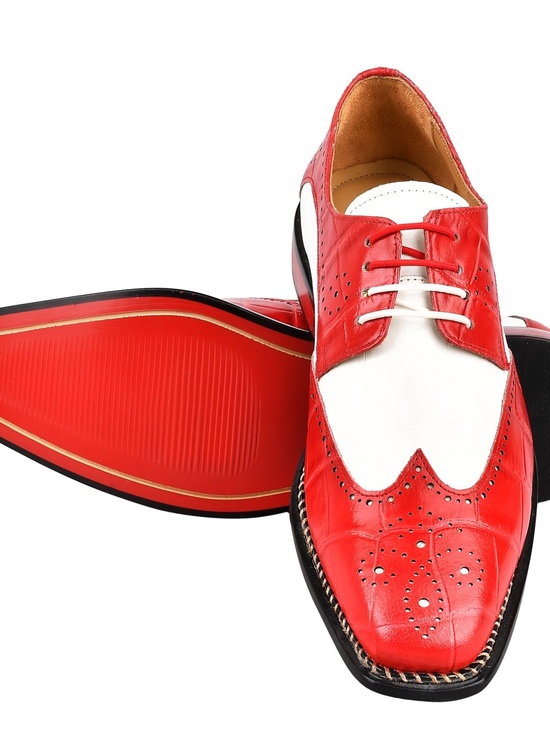 NIB LIBERTYZENO Mens Genuine Leather Wingtip Lace Up Shoe main image 10